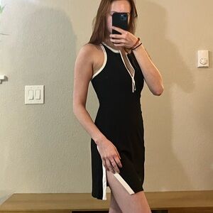 Sage Collective Black and White Athletic Dress